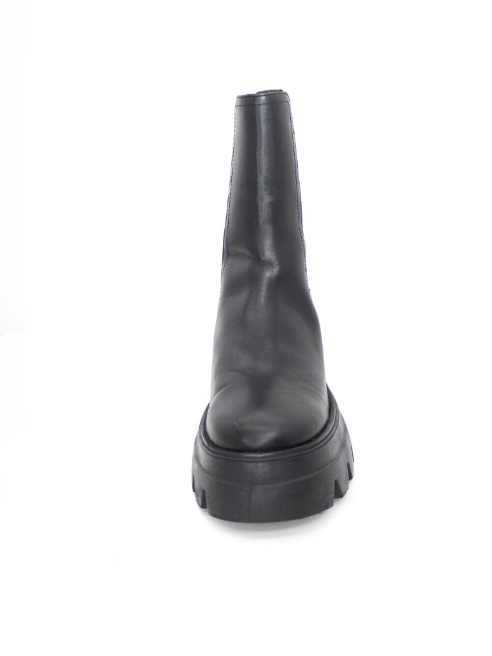 Thursday Boot Company Women's Black Leather ‘Reign’ Platform Boot - Picture 7 of 12